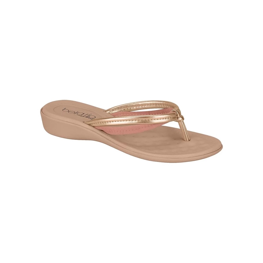 Chinelo Beira Rio Rasteira Feminino 8224.849 Light Blush