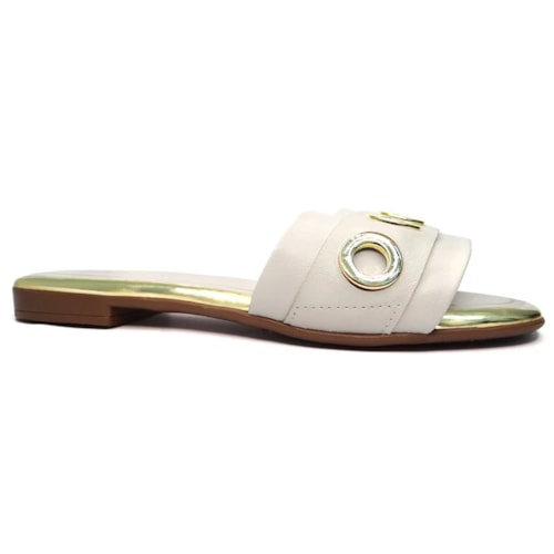 Chinelo Beira Rio Rasteira Feminino 8431.102 Branco