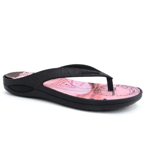 Chinelo Boa Onda Feminino Lily 1319-201 Travel Preto