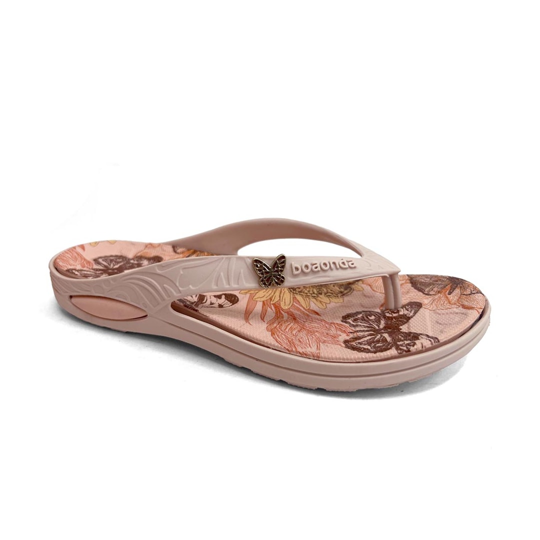 Chinelo Boa Onda Feminino Lily De Dedo 1319-250 Rose Nude