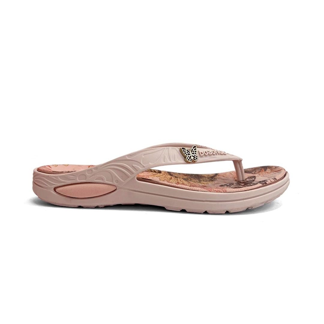 Chinelo Boa Onda Feminino Lily De Dedo 1319-250 Rose Nude