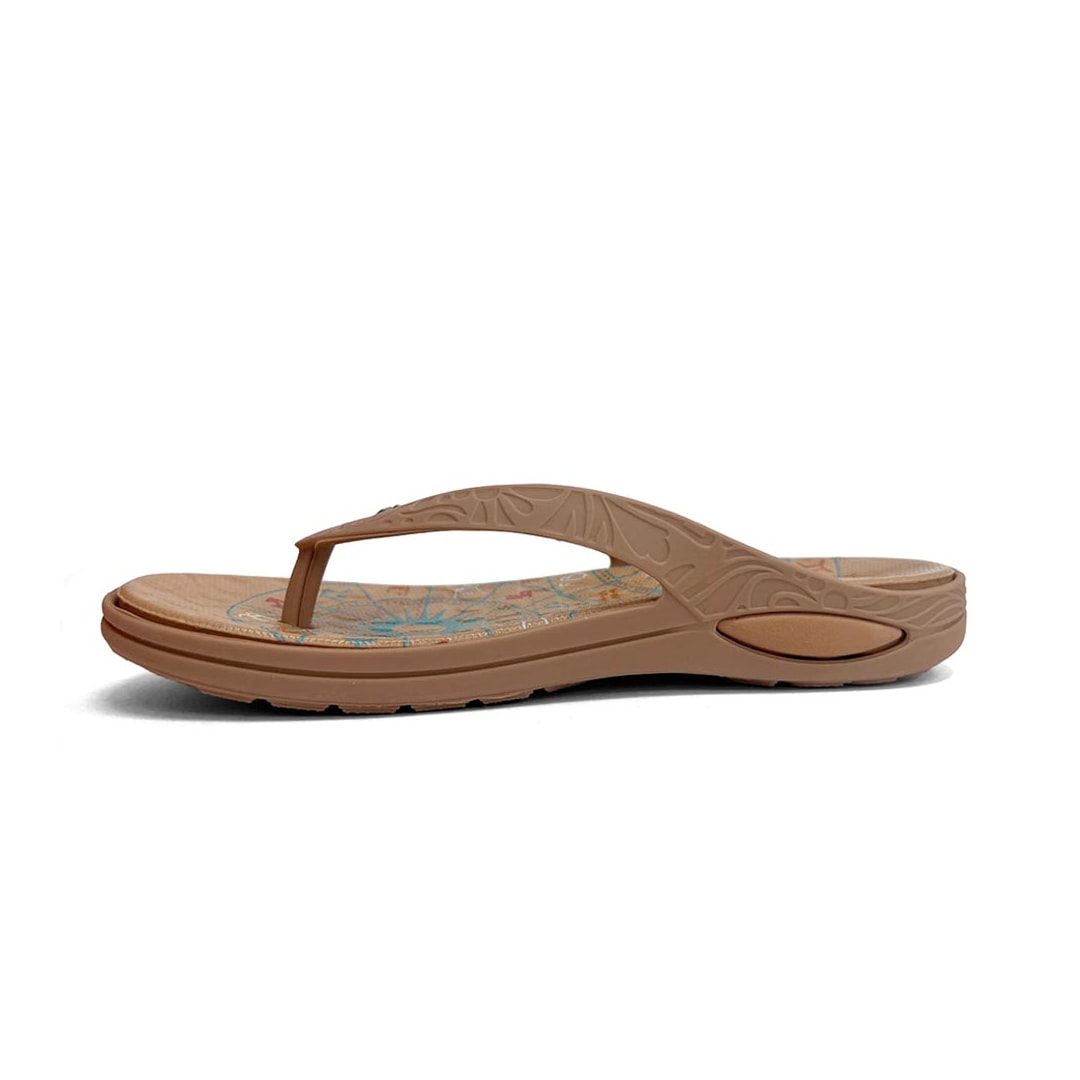 Chinelo Boa Onda Feminino Lily De Dedo 1319-264 Canela