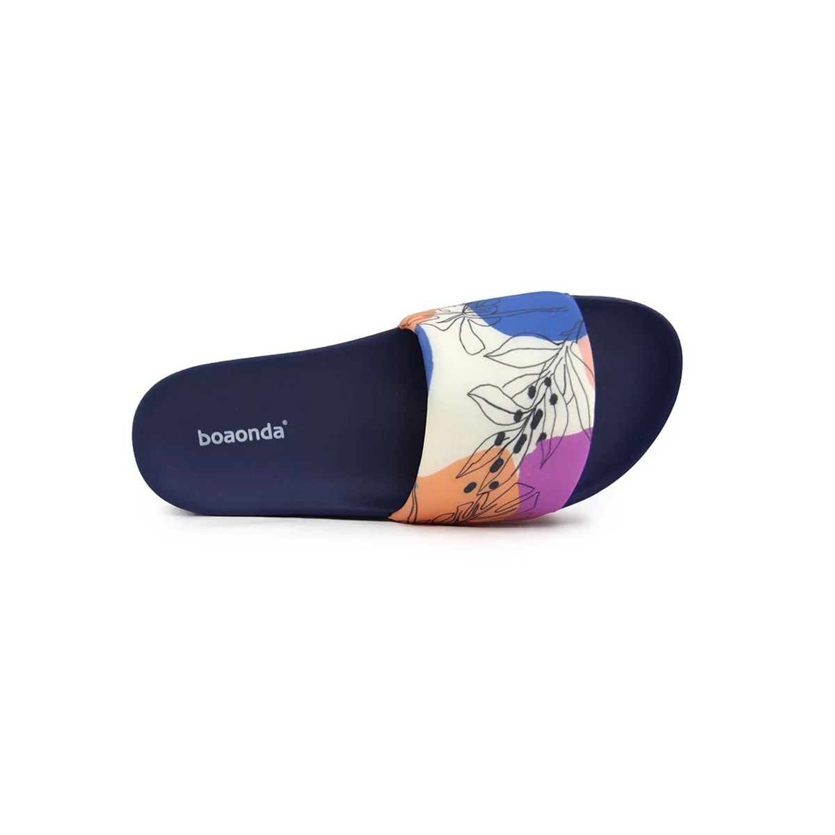 Chinelo Boa Onda Feminino Slide 1737-134 Classic Blue Chinelo Boa Onda Feminino Slide 1737-134 Classic Blue