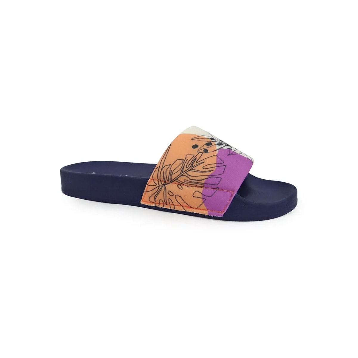 Chinelo Boa Onda Feminino Slide 1737-134 Classic Blue Chinelo Boa Onda Feminino Slide 1737-134 Classic Blue