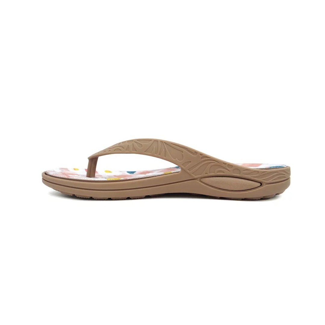 Chinelo Boa Onda Lily 1319-224 Canela/Xadrez