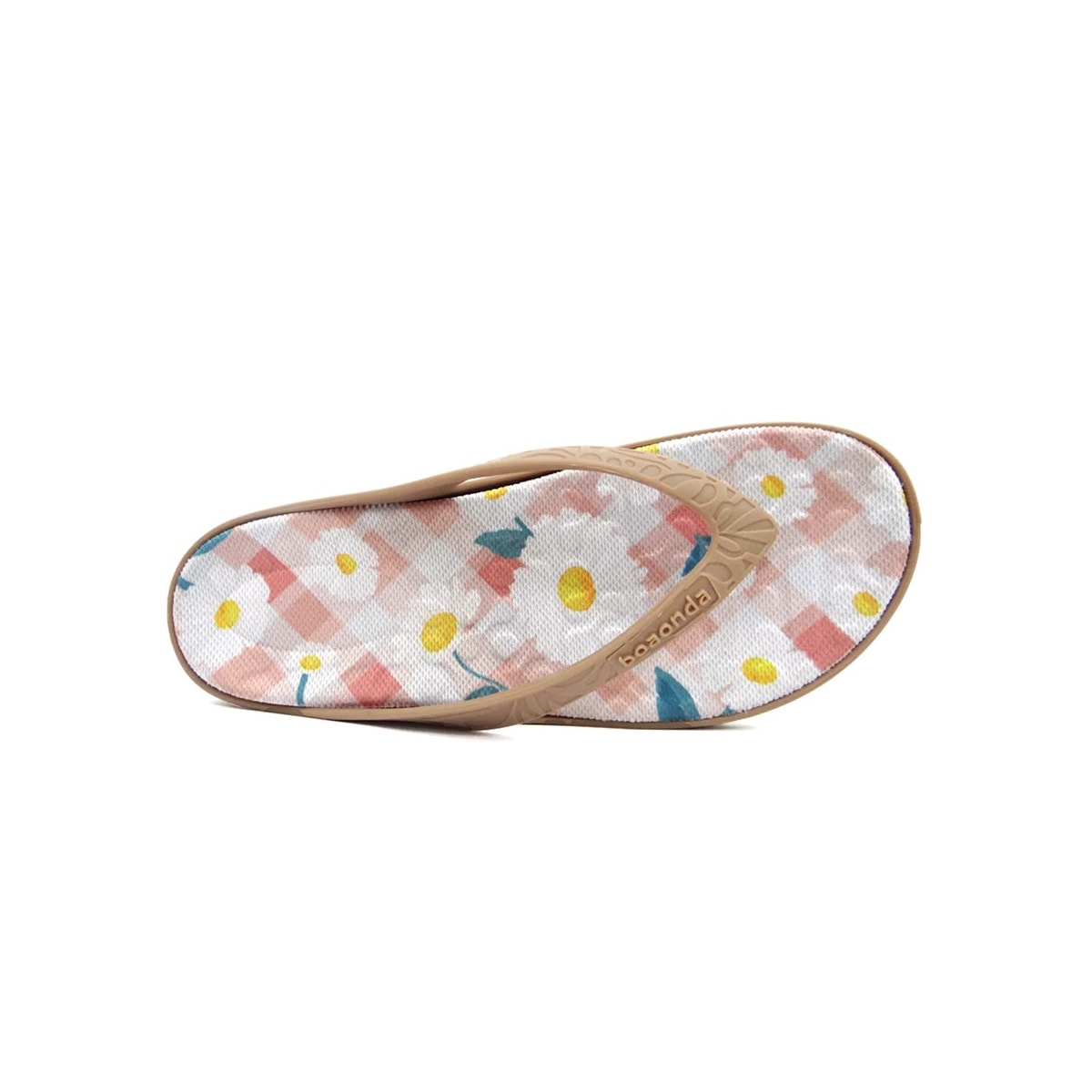 Chinelo Boa Onda Lily 1319-224 Canela/Xadrez Chinelo Boa Onda Lily 1319-224 Canela/Xadrez