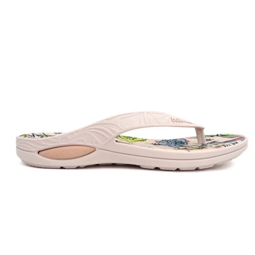 Chinelo Boa Onda Lily 1319-225 Rose Nude/Floral Pop