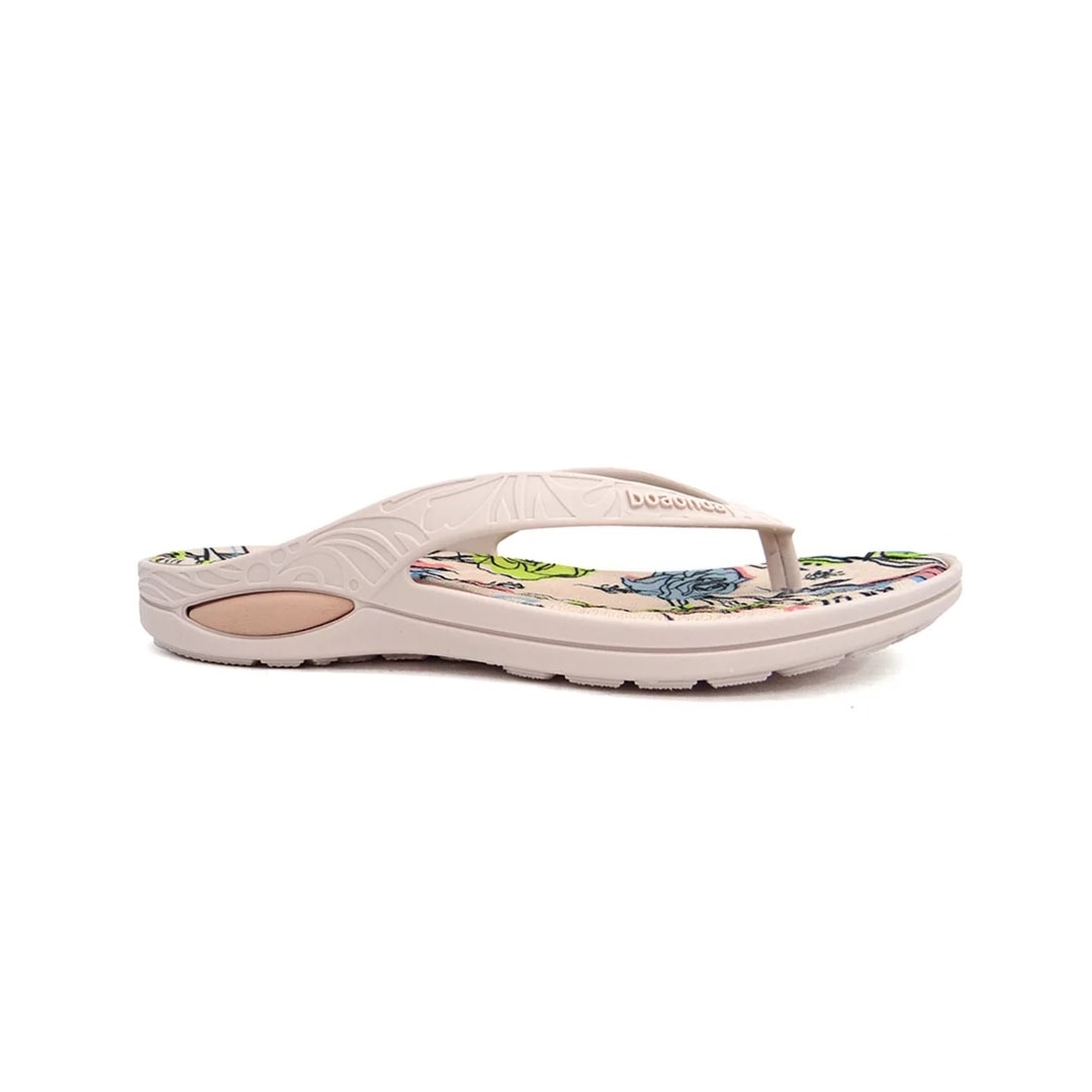 Chinelo Boa Onda Lily 1319-225 Rose Nude/Floral Pop