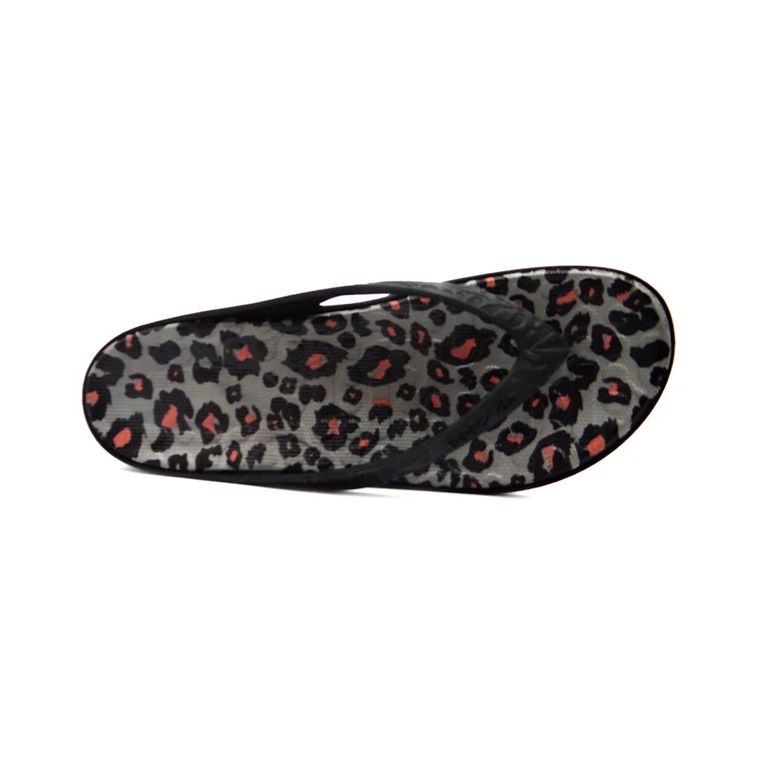 Chinelo Boa Onda Lily Conforto Duo Onça 1319-231 Preto/Duo Onça