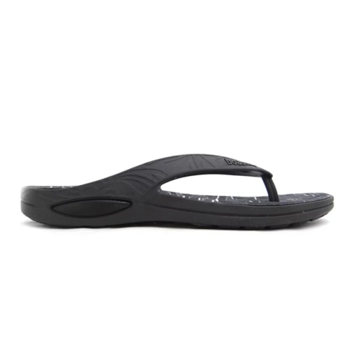 Detalhe - Chinelo Boa Onda Lily Conforto Estampado 1319-109 Preto/Camuf.Pto/Bco