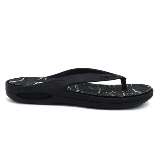 Detalhe - Chinelo Boa Onda Lily Conforto Estampado 1319-109 Preto/Camuflado