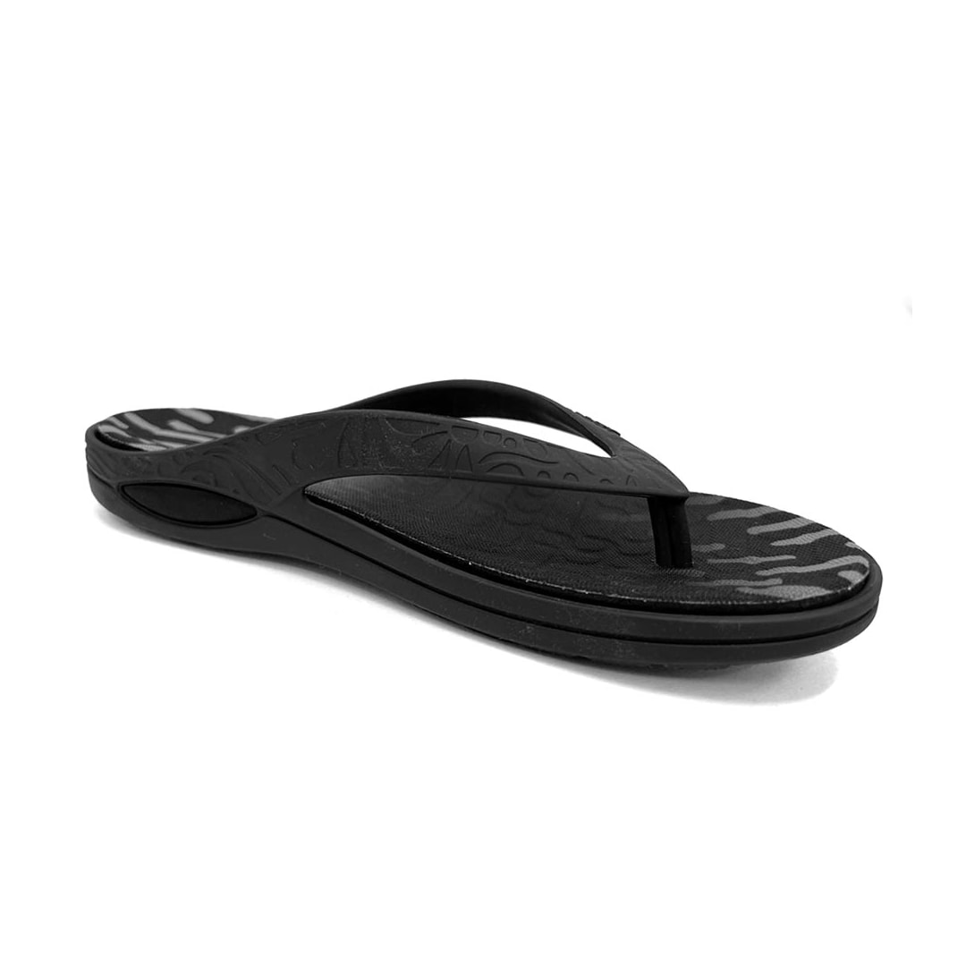 Chinelo Boa Onda Lily Conforto Estampado 1319-112 Preto/Cinza