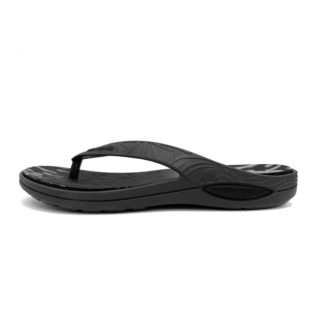 Chinelo Boa Onda Lily Conforto Estampado 1319-112 Preto/Cinza
