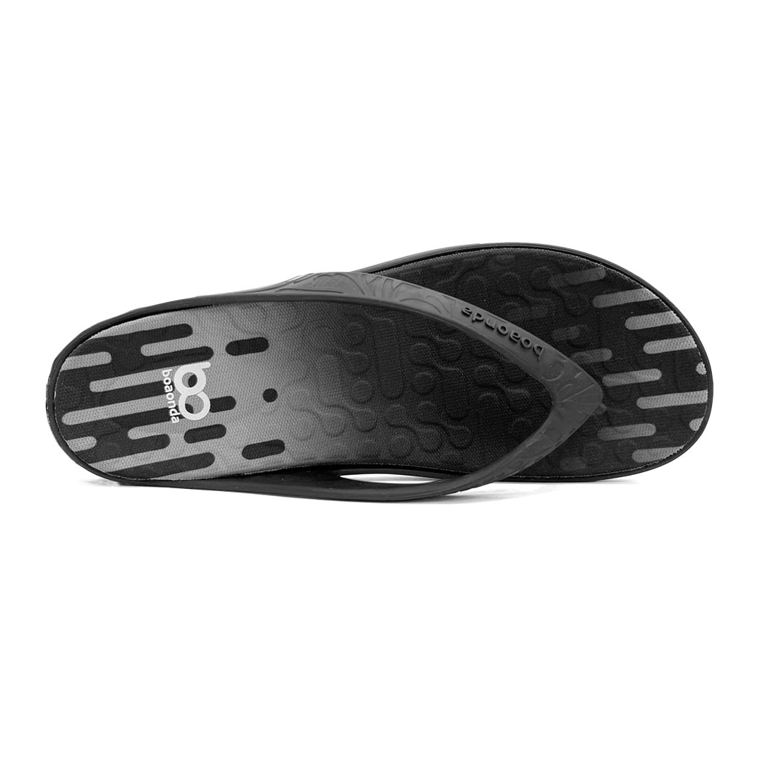 Chinelo Boa Onda Lily Conforto Estampado 1319-112 Preto/Cinza