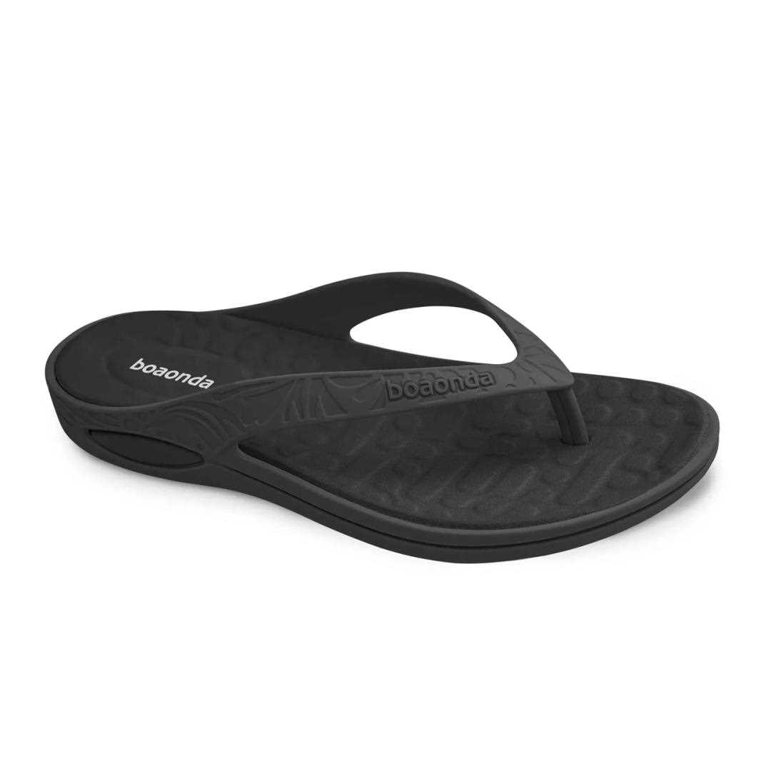 Chinelo Boa Onda Lily Conforto Estampado 1319-113 Preto