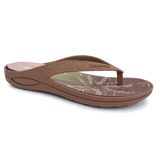 Chinelo Boa Onda  Lily Conforto Estampado 1319-158 Canela