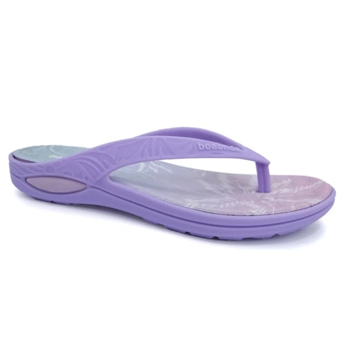 Chinelo Boa Onda  Lily Conforto Estampado 1319-158 Lilas