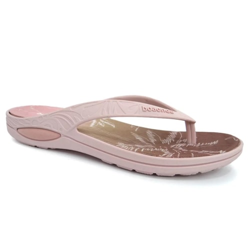 Chinelo Boa Onda  Lily Conforto Estampado 1319-158 Rose Nude