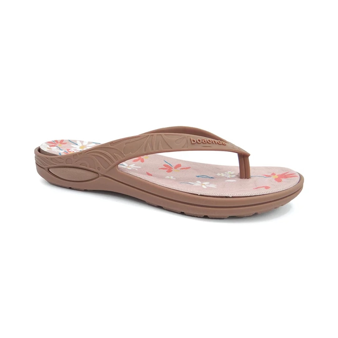Chinelo Boa Onda Lily Conforto Estampado 1319-159 Canela