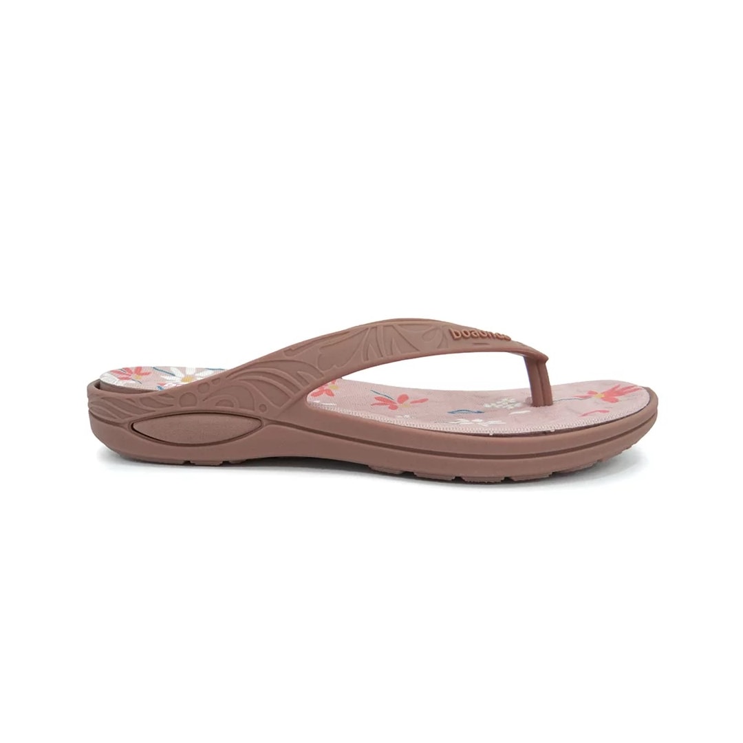 Chinelo Boa Onda Lily Conforto Estampado 1319-159 Canela