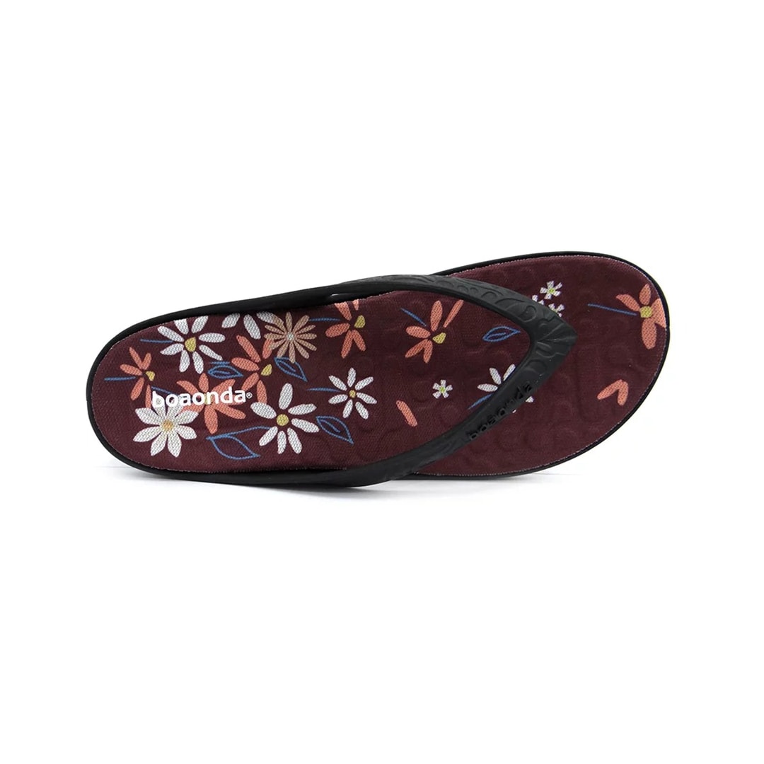 Chinelo Boa Onda Lily Conforto Estampado 1319-159 Preto
