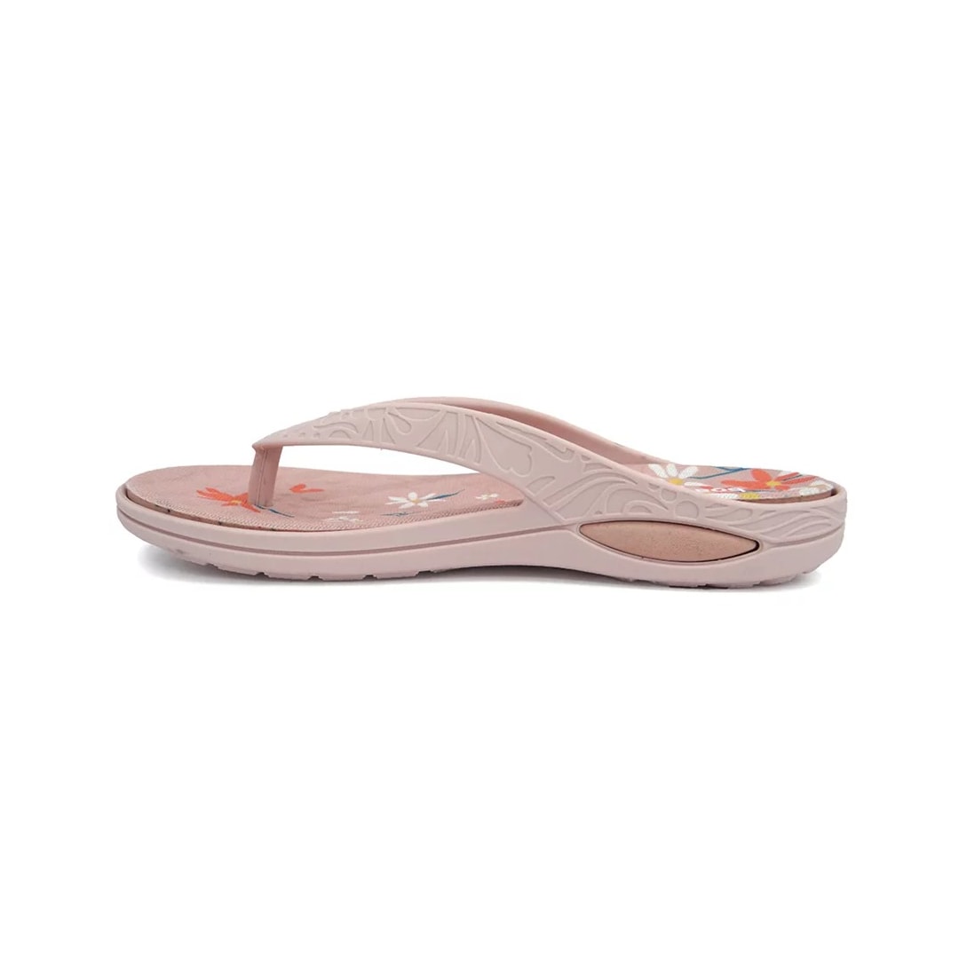 Chinelo Boa Onda Lily Conforto Estampado 1319-159 Rose Nude