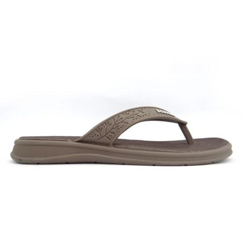 Detalhe - Chinelo Boa Onda Maia Conforto Liso 2029-100 Capuccino