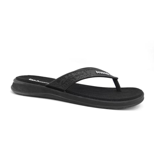 Chinelo Boa Onda Maia Conforto Liso 2029-100 Preto