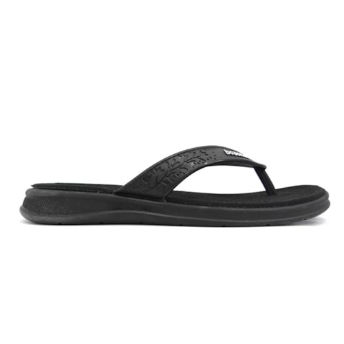 Detalhe - Chinelo Boa Onda Maia Conforto Liso 2029-100 Preto