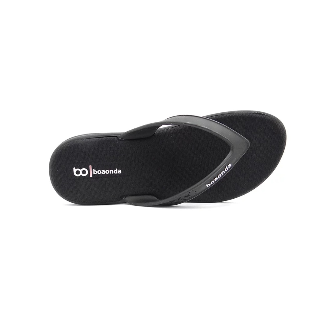 Chinelo Boa Onda Maia Conforto Liso 2029-100 Preto
