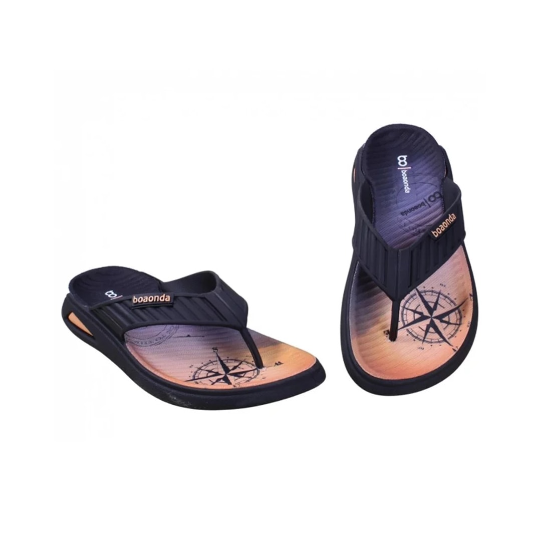 Chinelo Boa Onda Masculino Jess 2152-105 Preto/Tangerina Chinelo Boa Onda Masculino Jess 2152-105 Preto/Tangerina