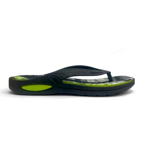 Detalhe - Chinelo Boa Onda Masculino Lily 1319-197 Preto/Lima