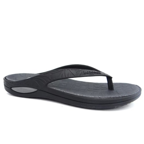 Chinelo Boa Onda Masculino Lily Bicolor 1319-198 Preto/Cinza