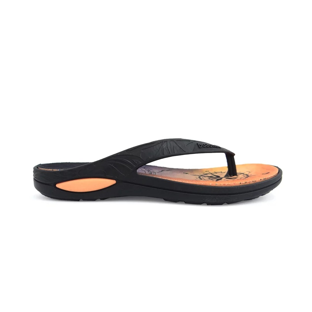 Chinelo Boa Onda Masculino Lily Sunset 1319-210 Preto/Tangerina