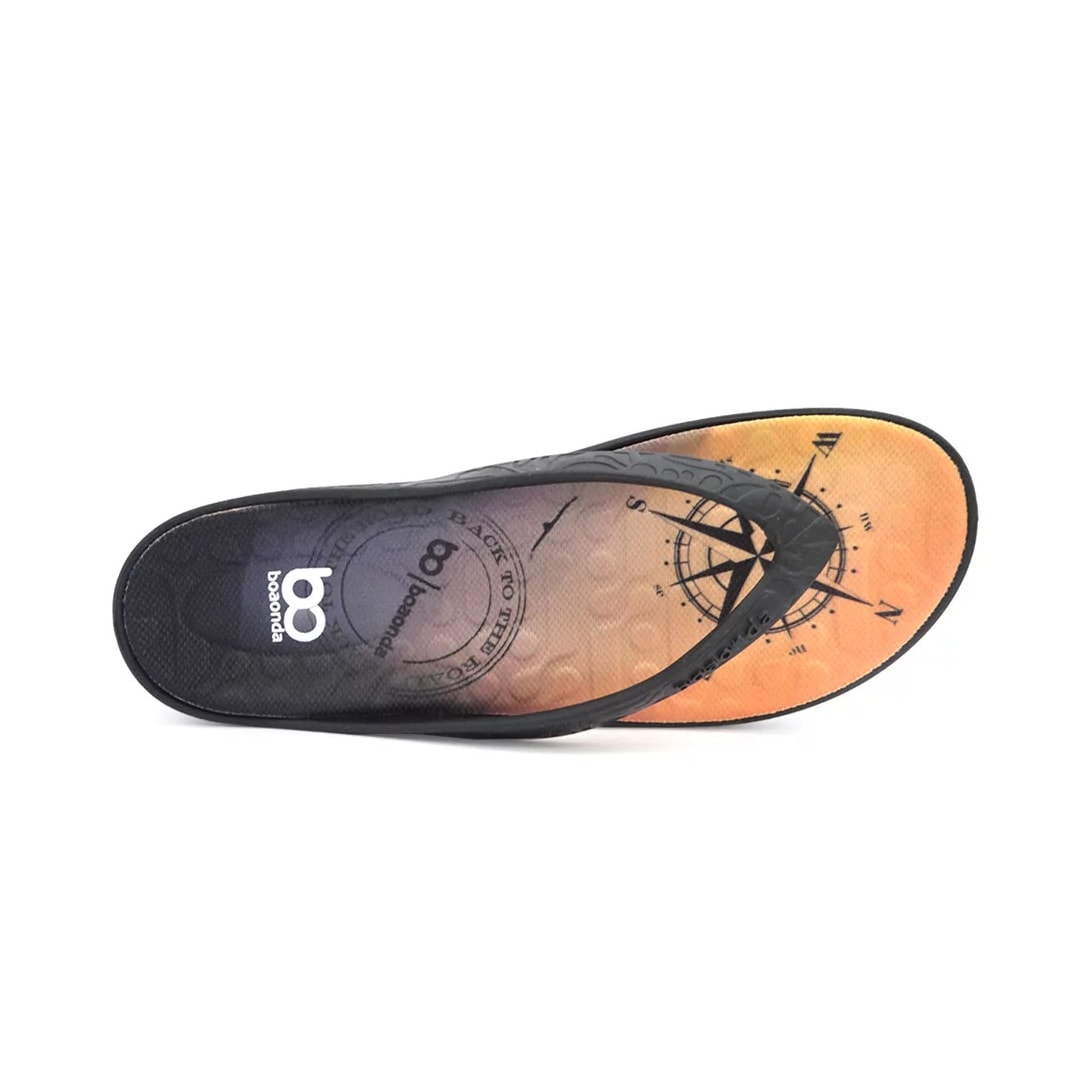 Chinelo Boa Onda Masculino Lily Sunset 1319-210 Preto/Tangerina