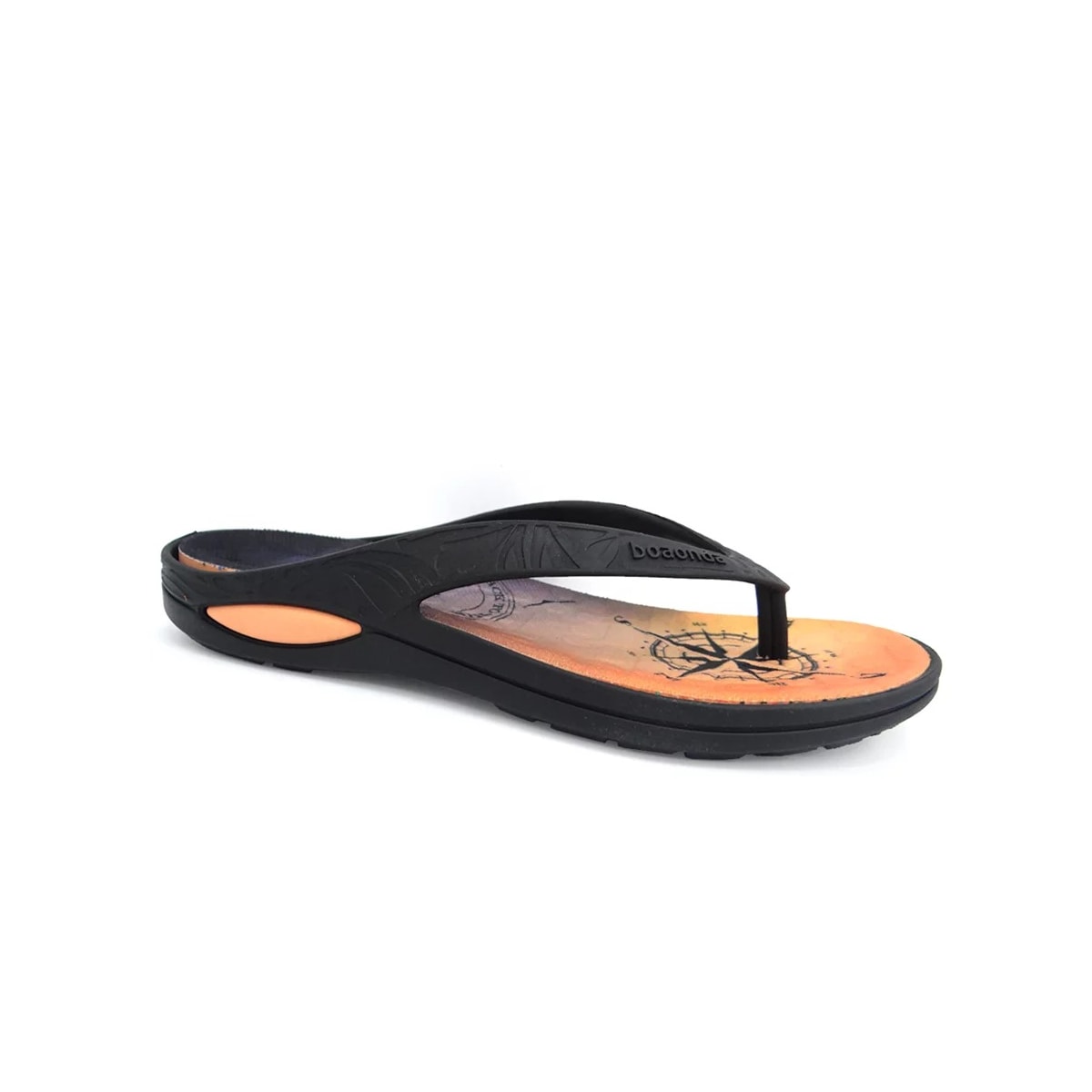 Chinelo Boa Onda Masculino Lily Sunset 1319-210 Preto/Tangerina Chinelo Boa Onda Masculino Lily Sunset 1319-210 Preto/Tangerina
