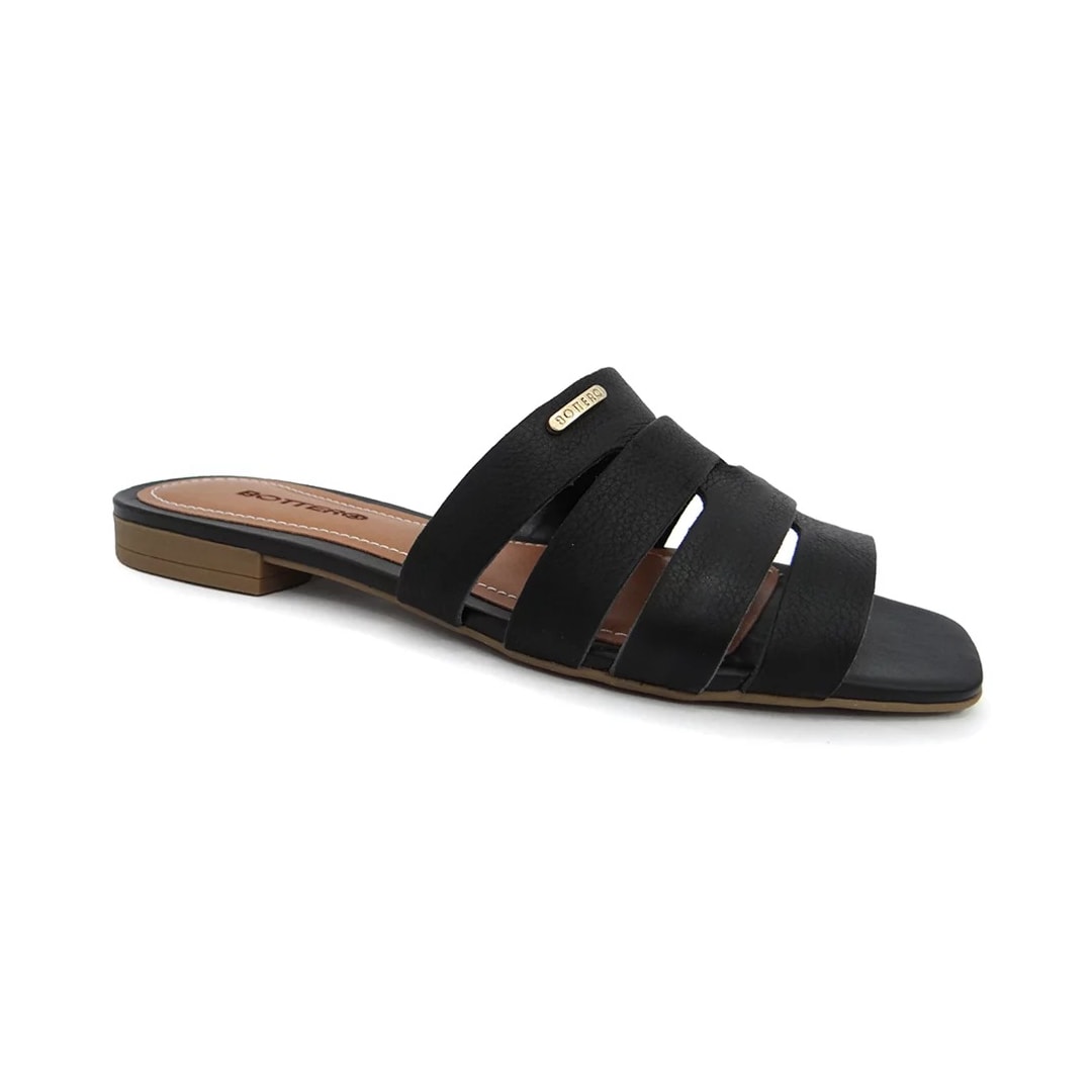 Chinelo Bottero Rasteira Couro 323113 Preto