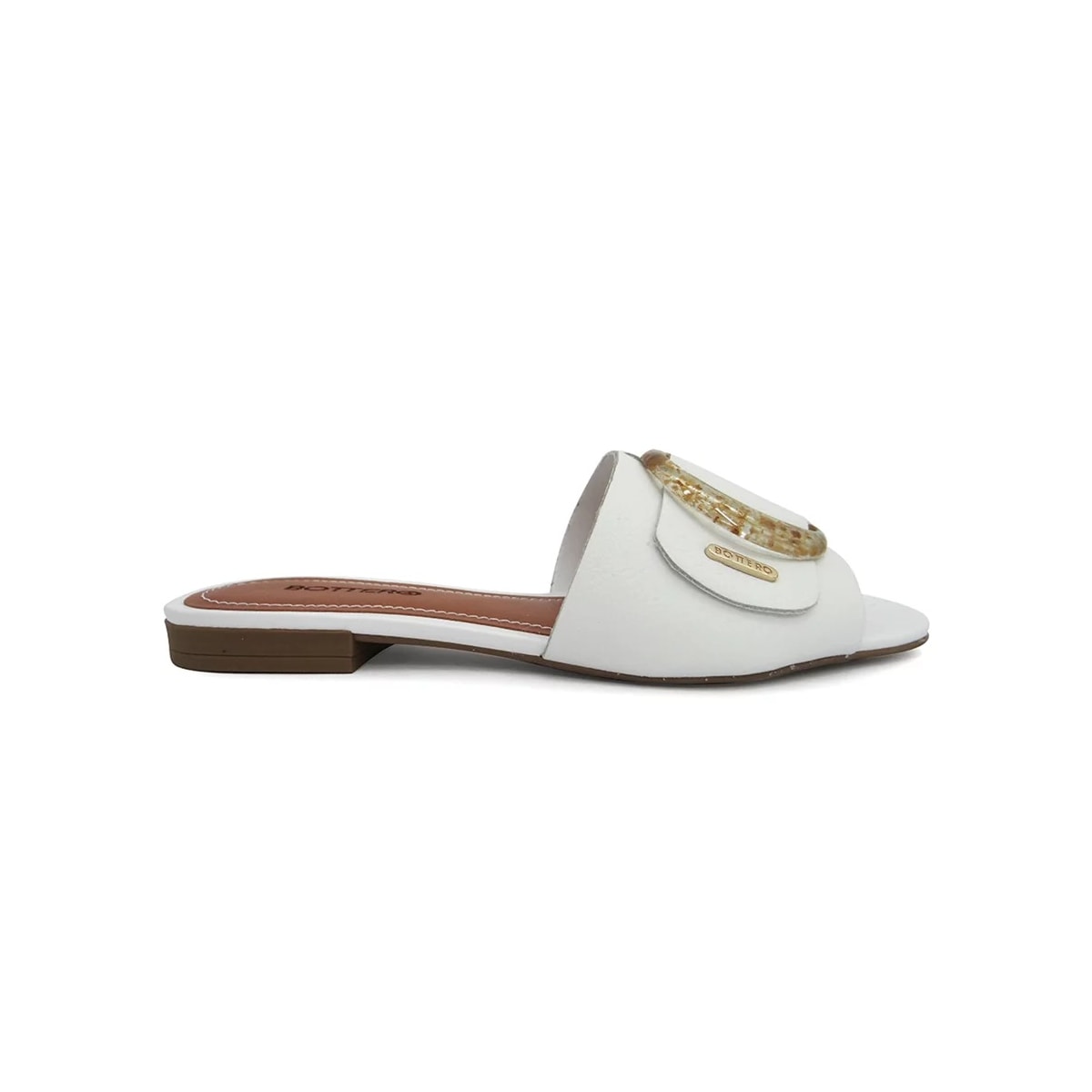 Chinelo Bottero Rasteira Couro Feminina 323114 Branco Chinelo Bottero Rasteira Couro Feminina 323114 Branco