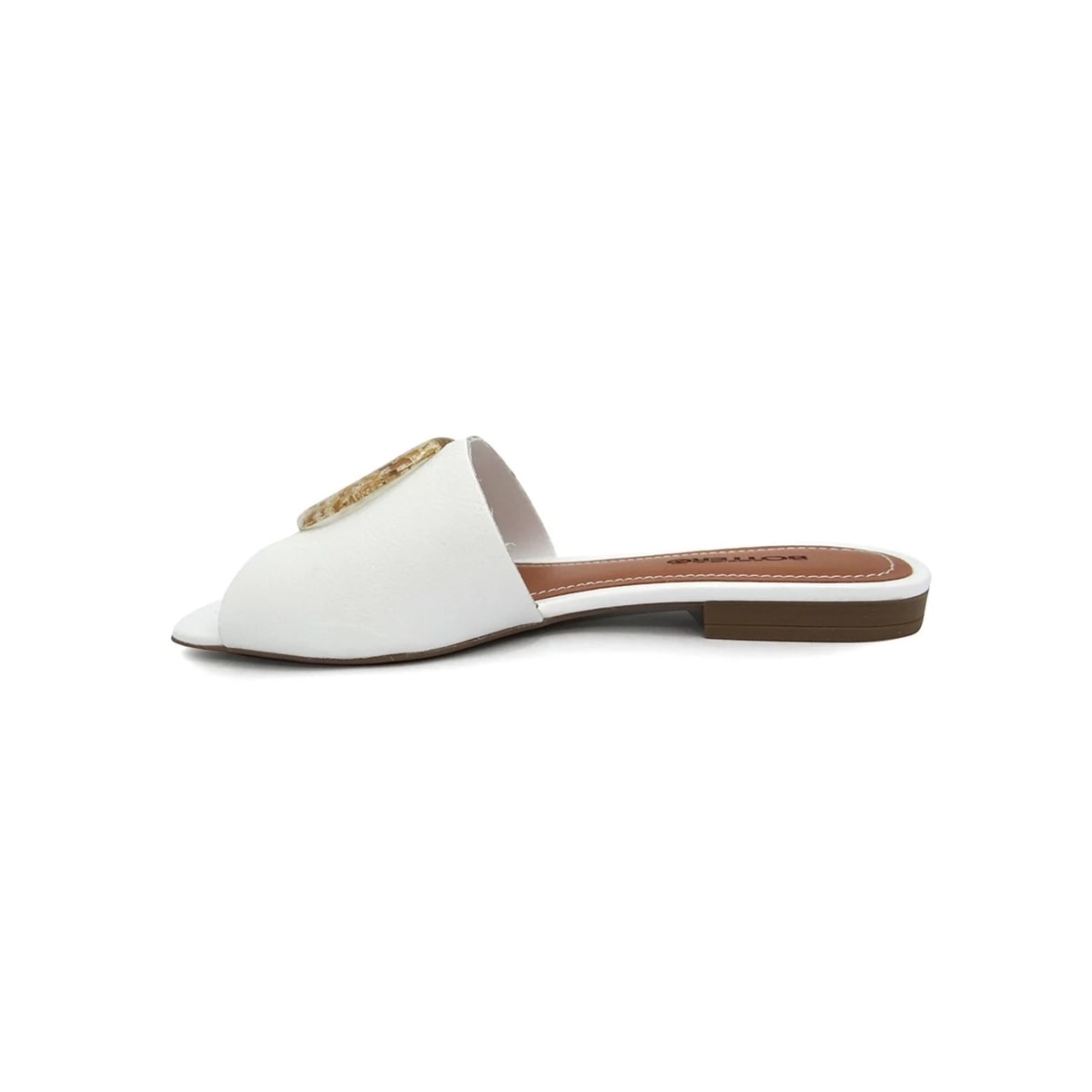 Chinelo Bottero Rasteira Couro Feminina 323114 Branco Chinelo Bottero Rasteira Couro Feminina 323114 Branco