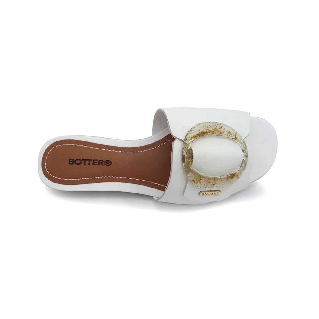 Chinelo Bottero Rasteira Couro Feminina 323114 Branco Chinelo Bottero Rasteira Couro Feminina 323114 Branco