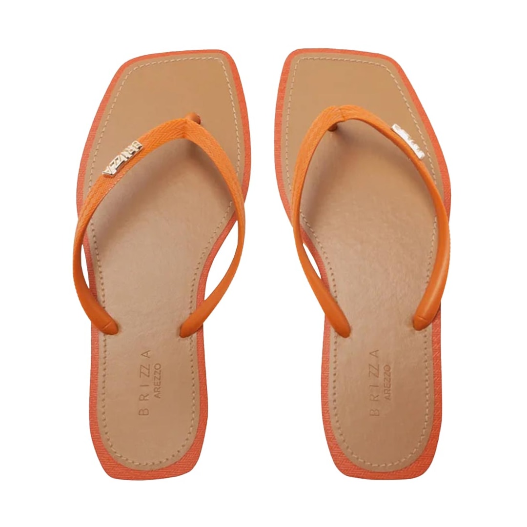 Chinelo Brizza By Arezzo Square Z 19027 002 Laranja