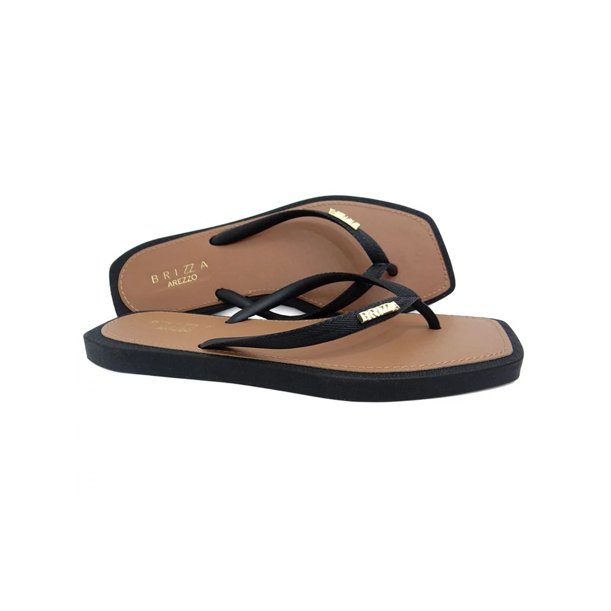 Chinelo Brizza By Arezzo Square Z 19027 Preto Jelly Chinelo Brizza By Arezzo Square Z 19027 Preto Jelly