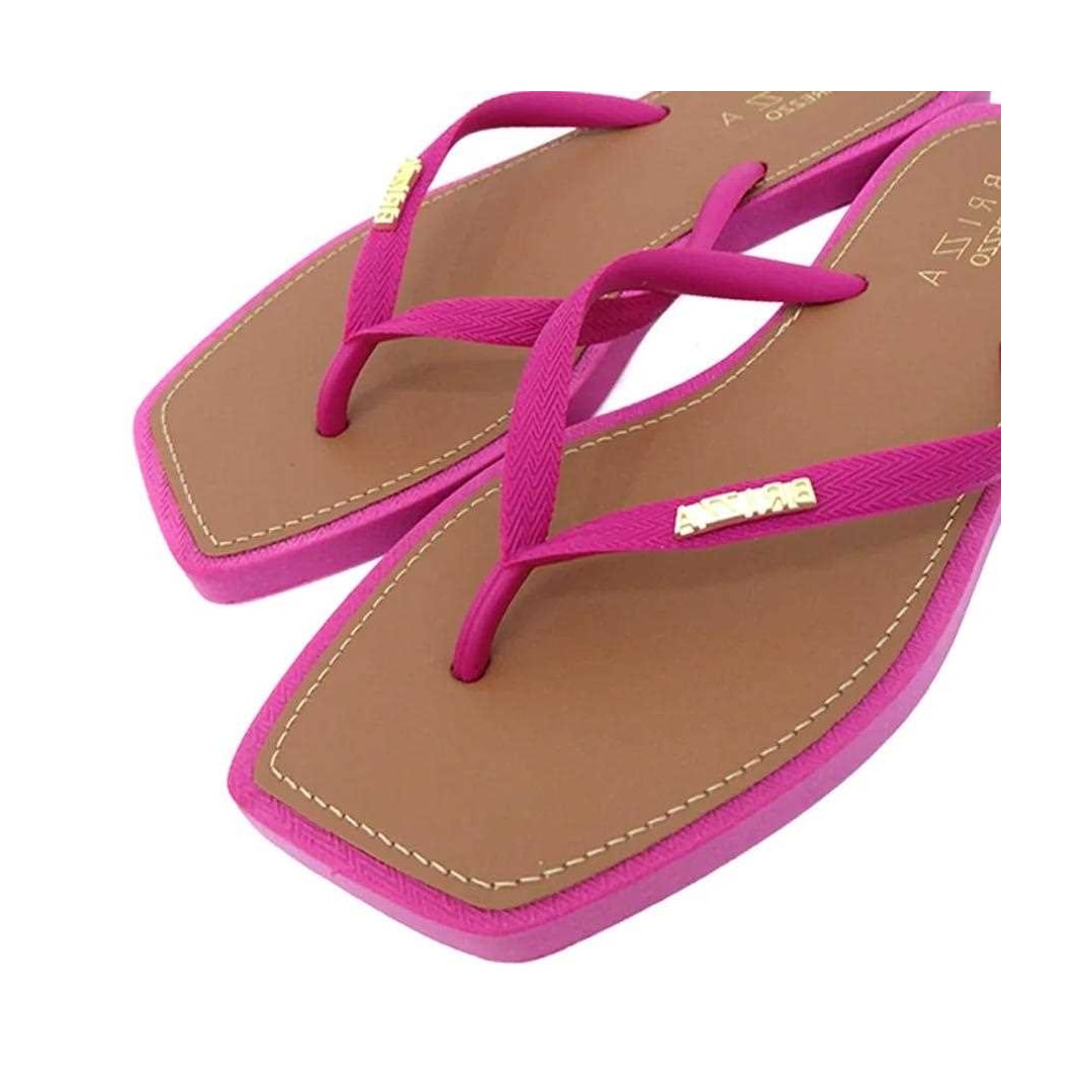 Chinelo Brizza By Arezzo Square Z 19027 Urban Pink Chinelo Brizza By Arezzo Square Z 19027 Urban Pink