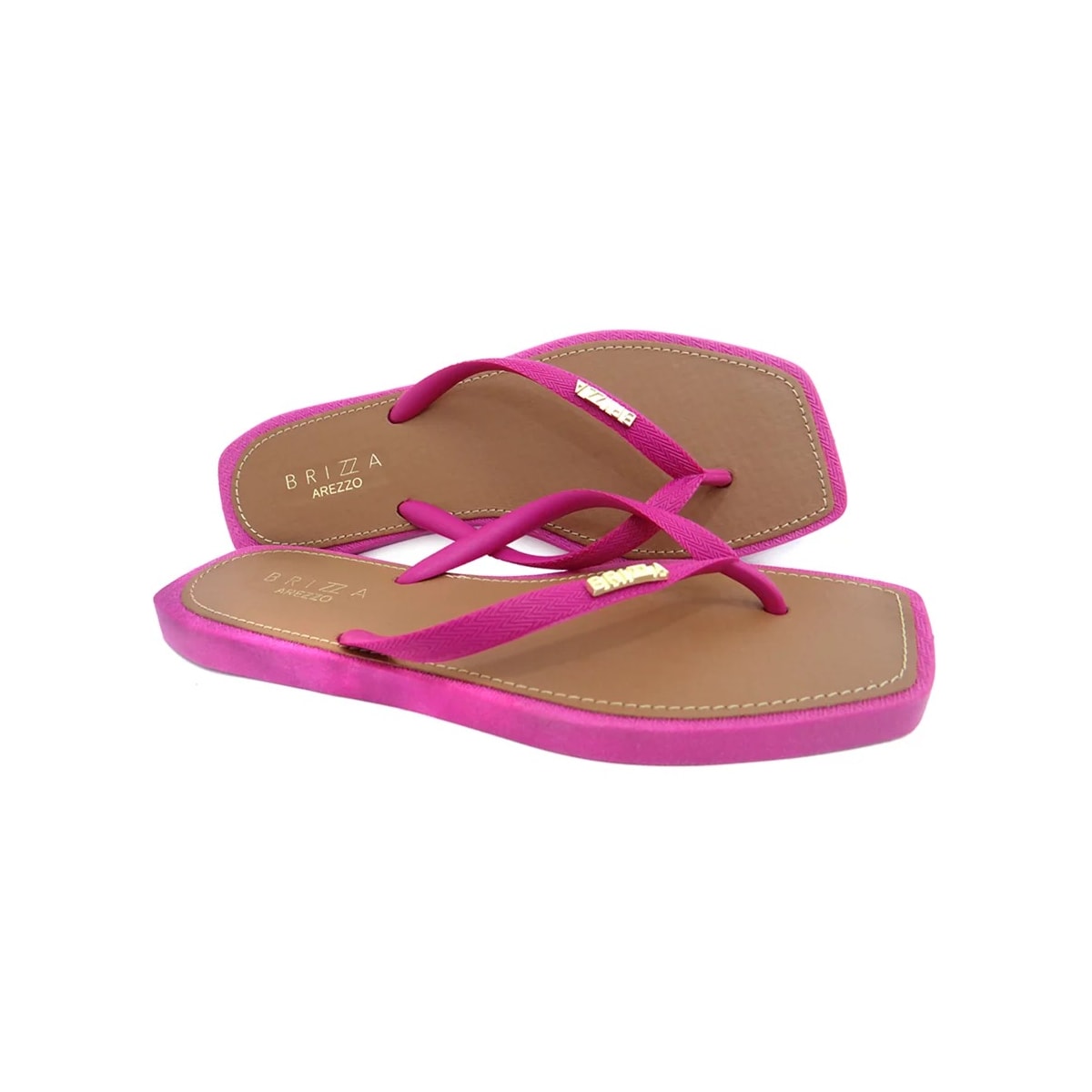 Chinelo Brizza By Arezzo Square Z 19027 Urban Pink Chinelo Brizza By Arezzo Square Z 19027 Urban Pink
