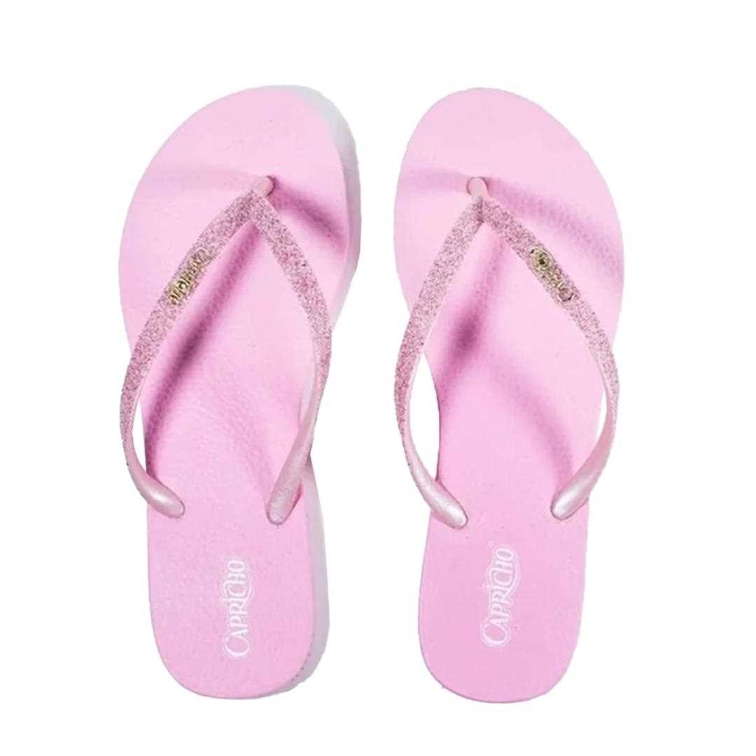 Chinelo Capricho Dedo Shine Cp3322 Rosa Claro/Rose