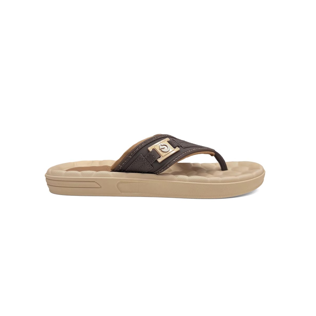 Chinelo Cartago De Dedo Egeu Iii 12287 Bege/Marrom/Castor