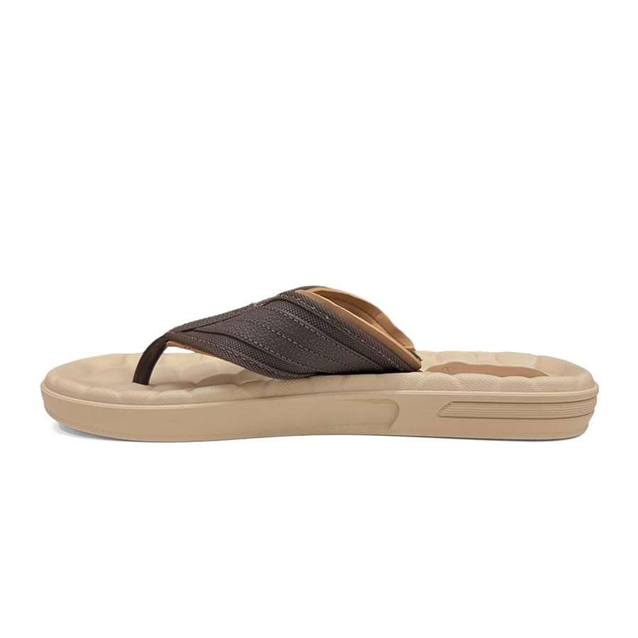 Chinelo Cartago De Dedo Egeu Iii 12287 Bege/Marrom/Castor