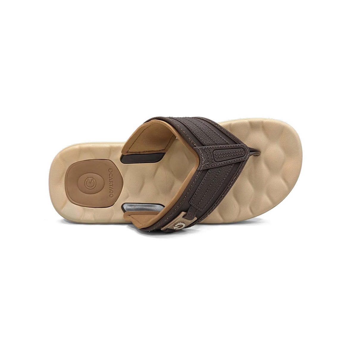 Chinelo Cartago De Dedo Egeu Iii 12287 Bege/Marrom/Castor Chinelo Cartago De Dedo Egeu Iii 12287 Bege/Marrom/Castor