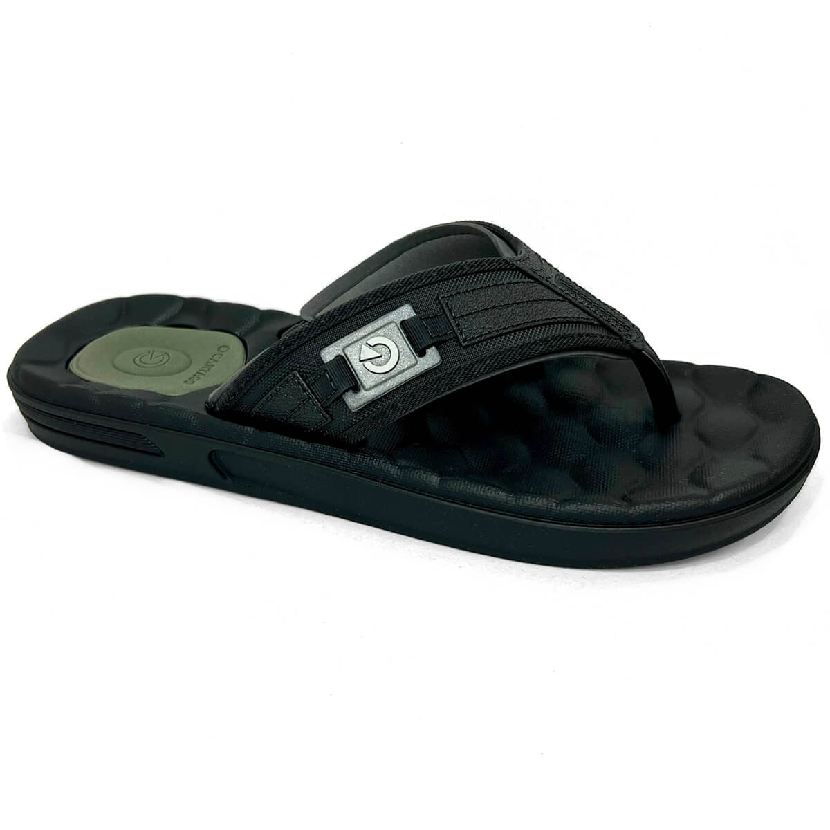 Chinelo Cartago De Dedo Egeu Iii 12287 Preto/Cinza/Verde Chinelo Cartago De Dedo Egeu Iii 12287 Preto/Cinza/Verde