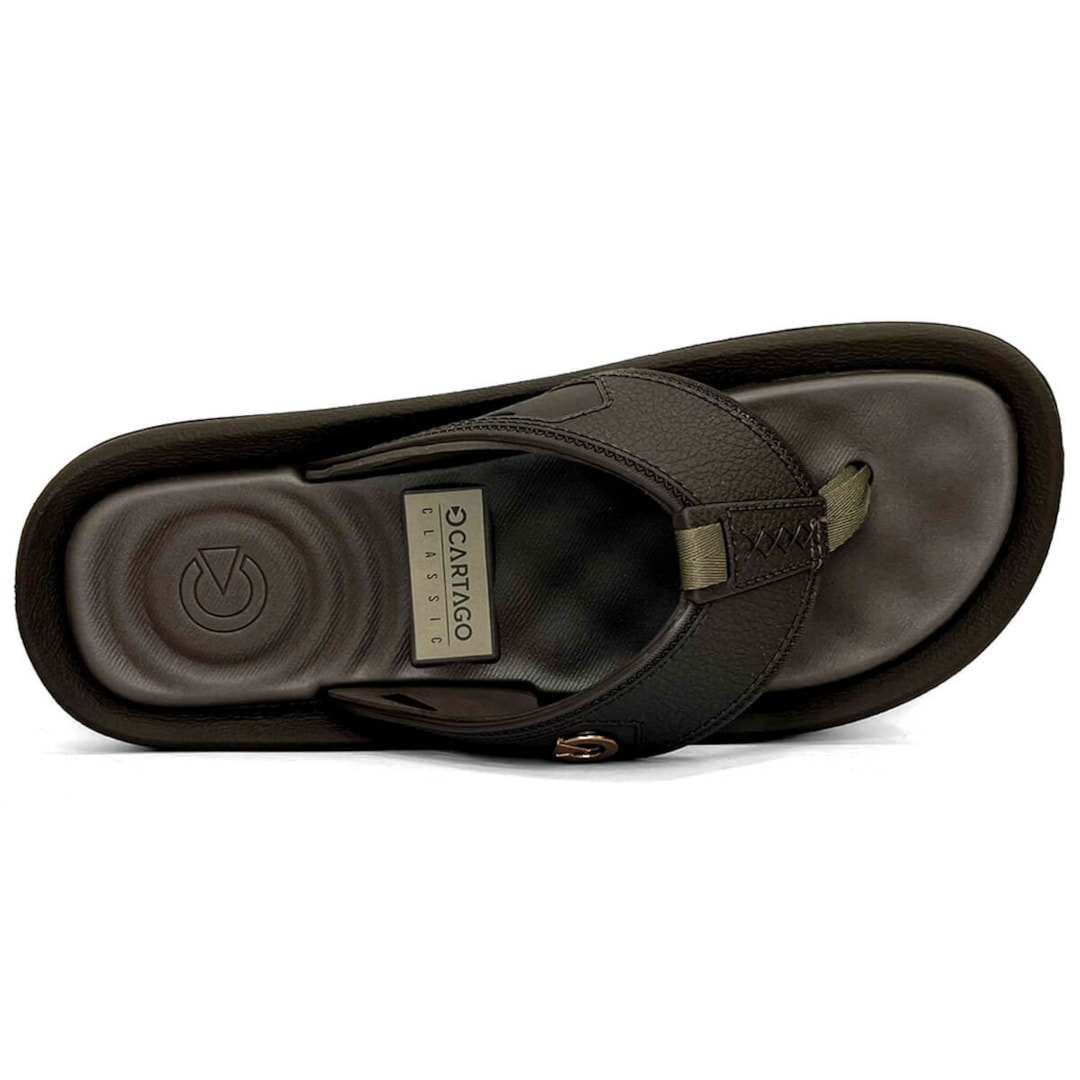 Chinelo Cartago De Dedo Fiji V 12335 Marrom